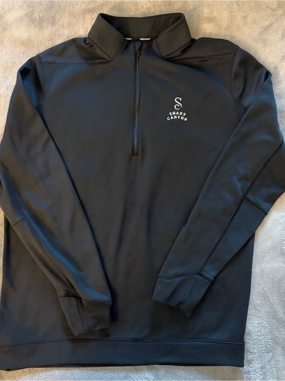 Nike Golf 1/4 Zip Pullover Shady Canyon Logo - Men's Large